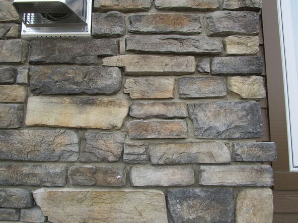 Close-up of natural stone veneer
